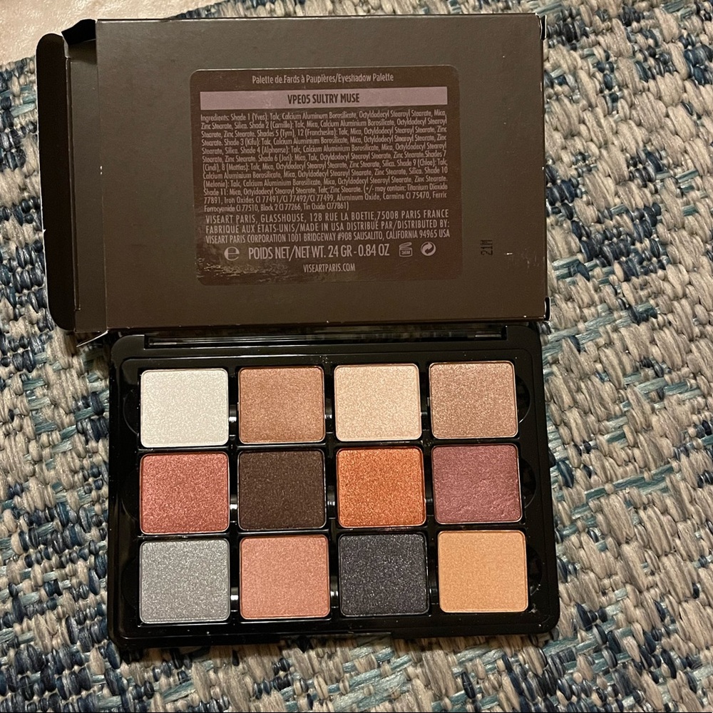 Viseart VPE05 Sultry Muse palette! 12 pan full size simmery shades!